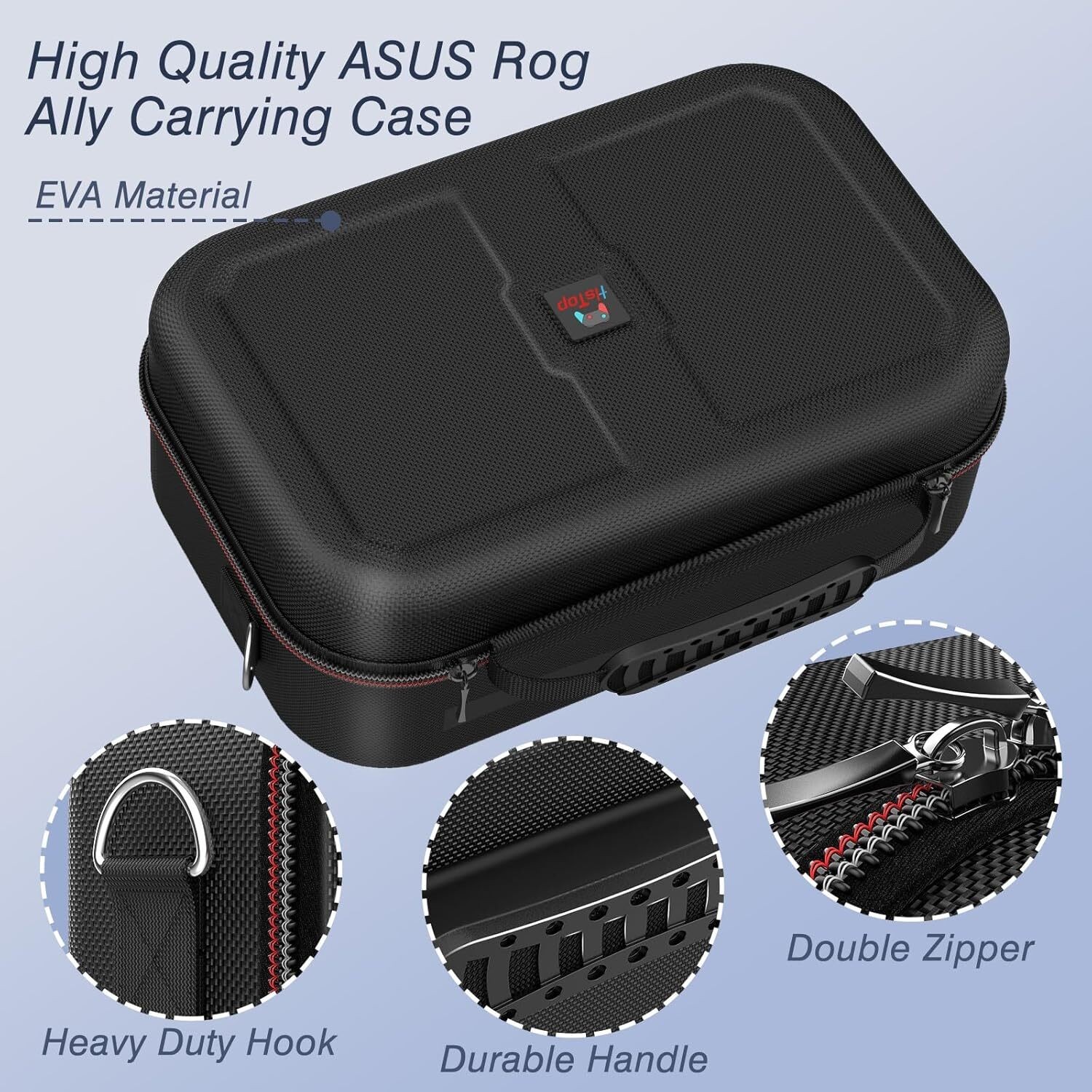 HSTOP Carrying Case for ROG Ally Large Storage Capacity Protective Travel Case