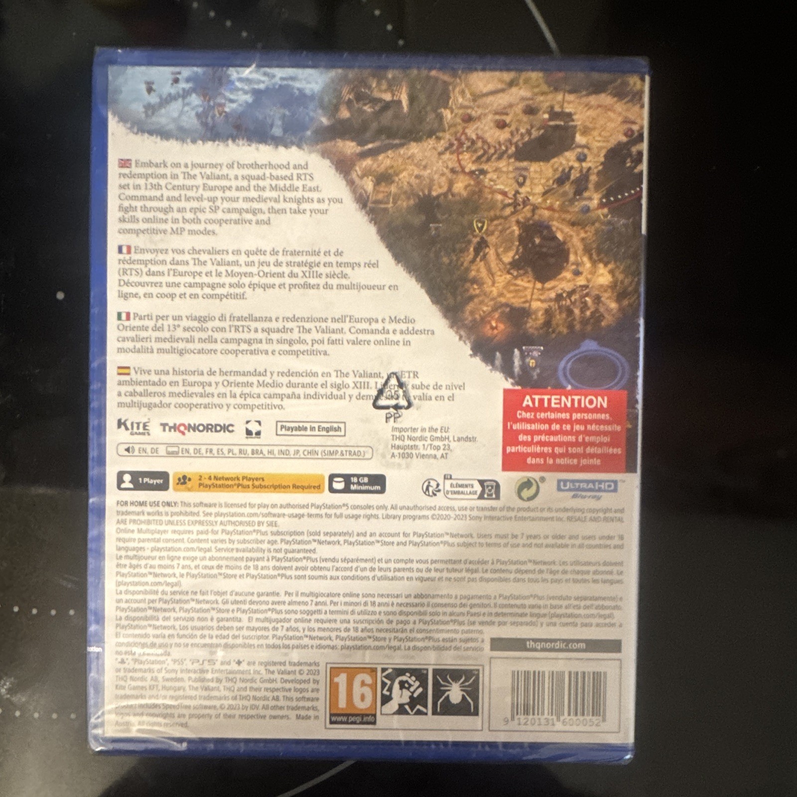 THQ Nordic The Valiant Sony PlayStation 5 PAL PEGI 16 RTS Strategy Multiplayer