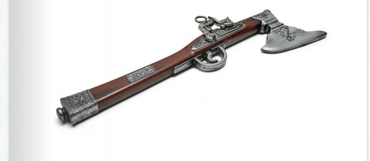 Flintlock Axe Pistol Germany 17th Century Foam1:1 Gun Toys Cosplay Full Size