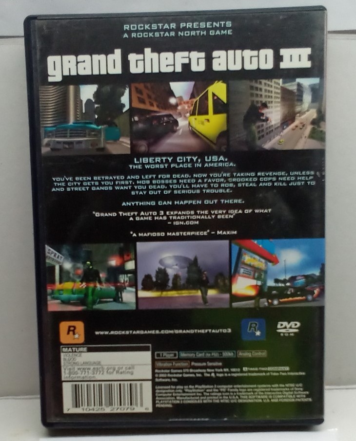 Grand Theft Auto III Greatest Hits (PlayStation, 2003) Clean Tested Working