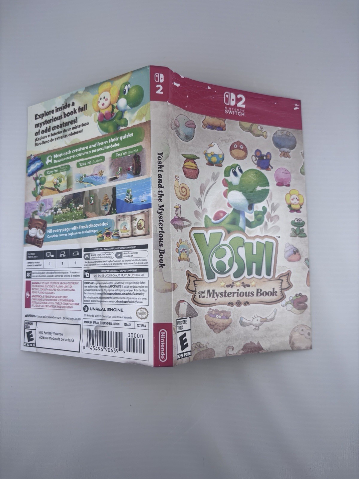 Yoshi and the Mysterious Book – Paper Cover/Slip Damage