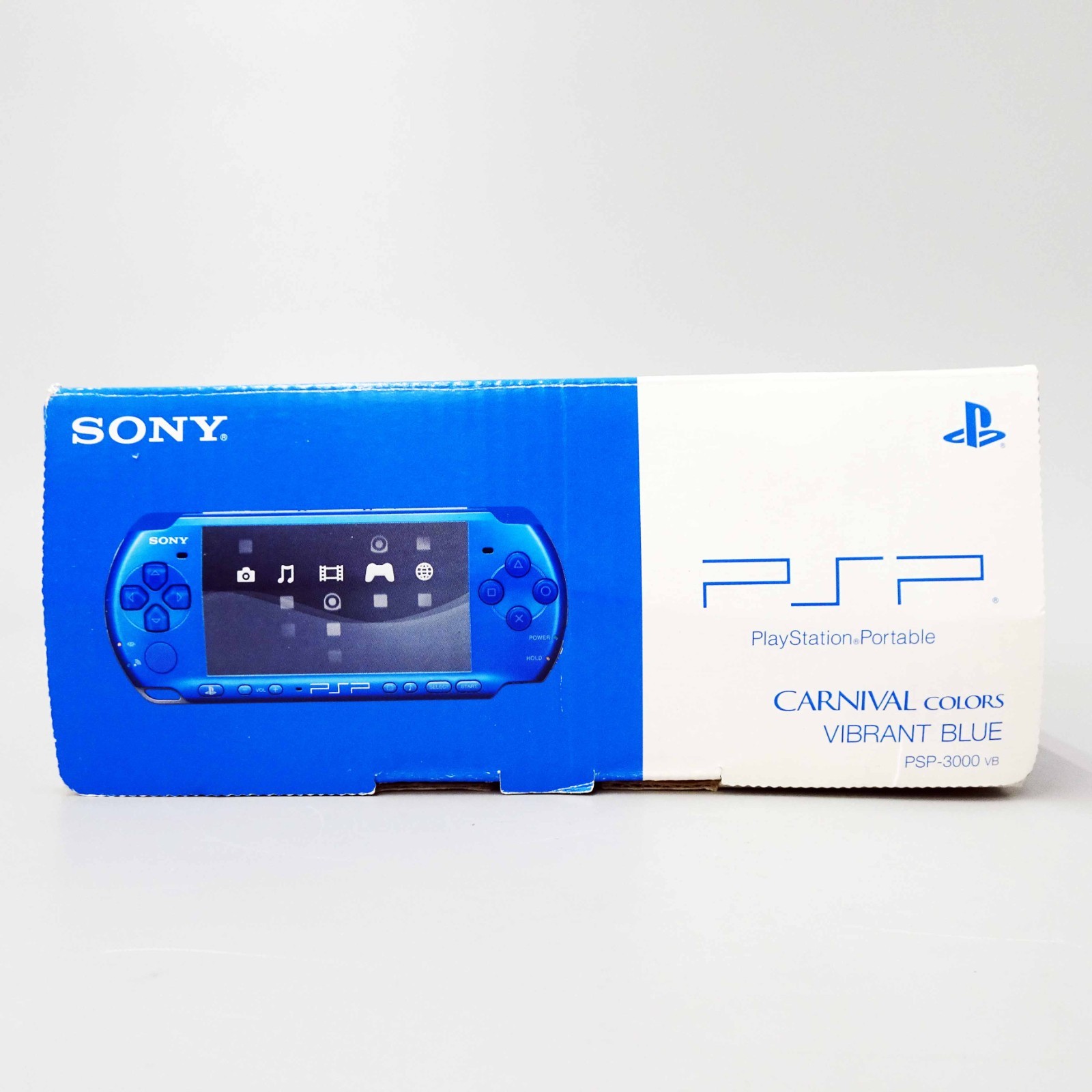 SONY PSP Playstation Portable Console Vibrant Blue PSP-3000 VB Japan Used