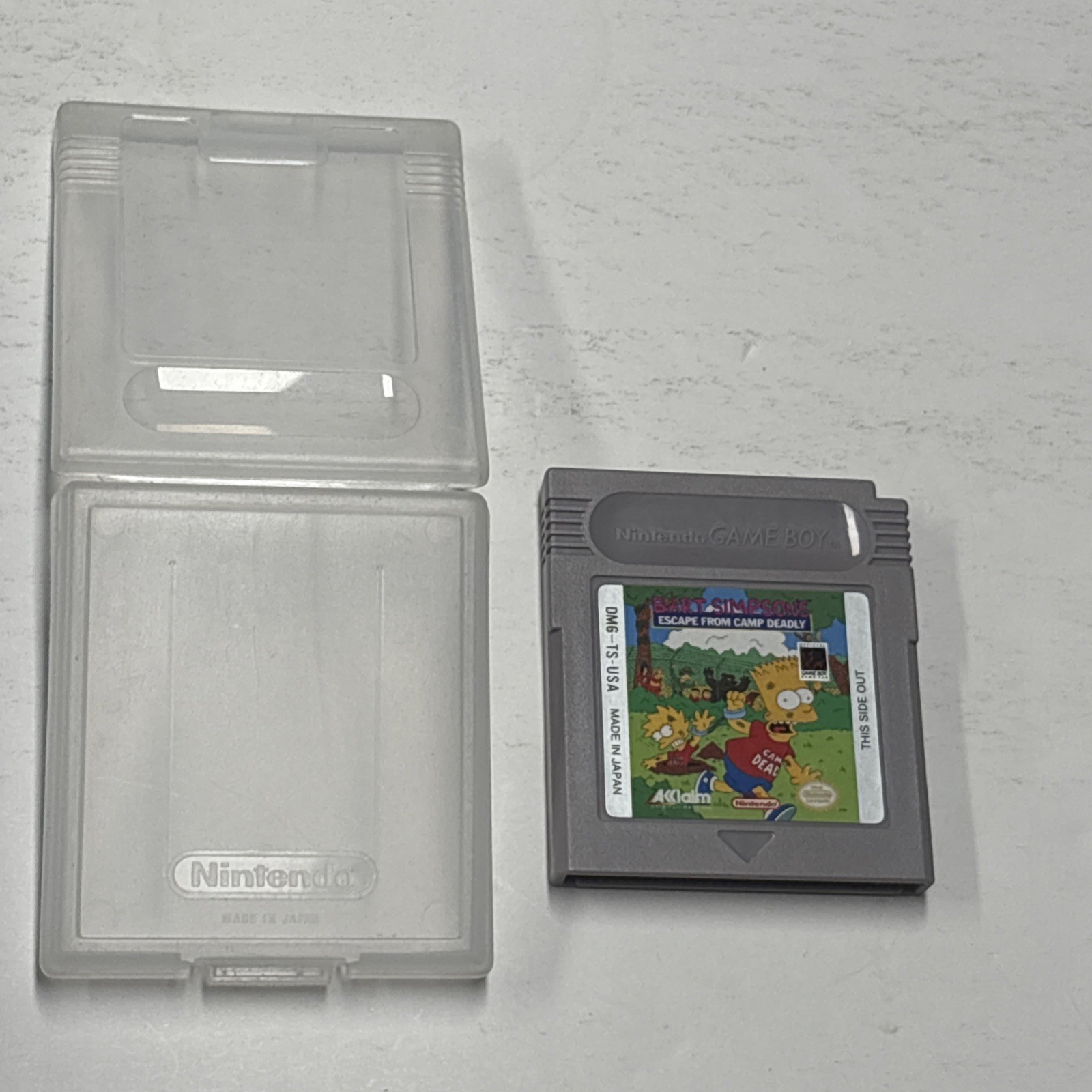 Bart Simpson’s Escape From Camp Deadly (Nintendo Game Boy) Authentic Cartridge!!