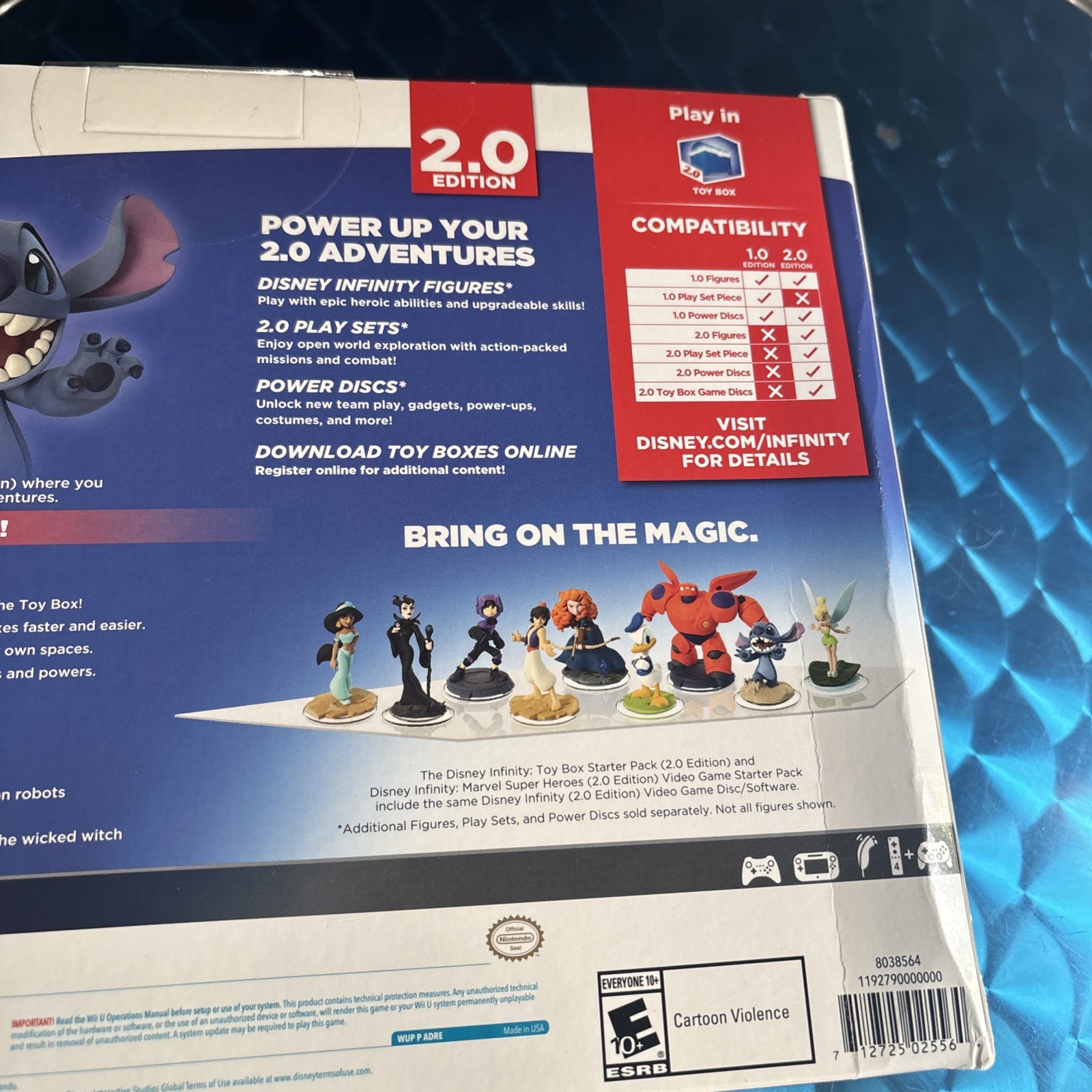 Disney Infinity 2.0 Wii U Toy Box Starter Pack NEW SEALED Merida Stitch WiiU