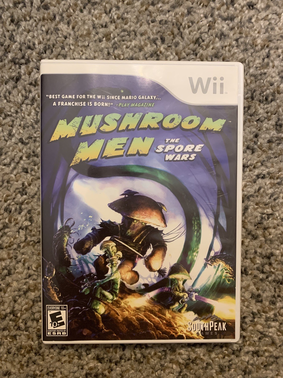 Mushroom Men Nintendo Wii 2008 CIB Case Game Manual Authentic