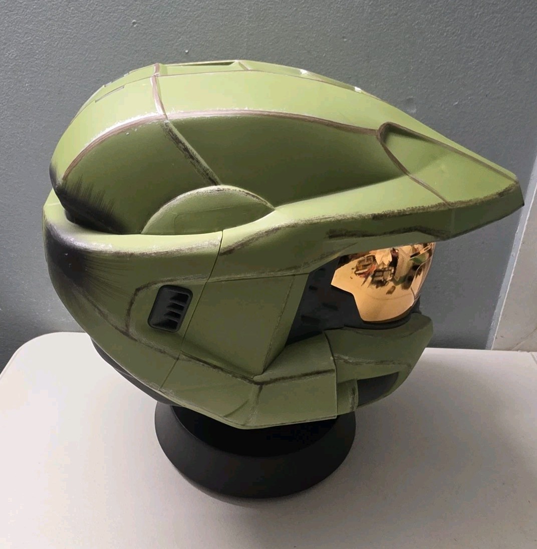 Jazwares The Spartan Collection Master Chief Deluxe Helmet Complete In Box Works