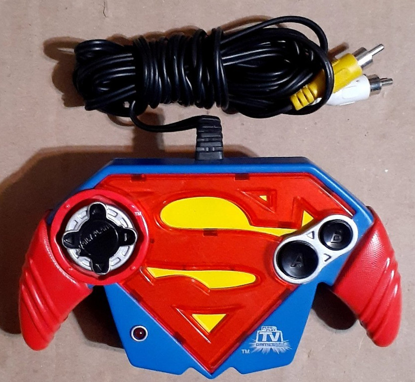 Superman Jakks Pacific Plug N Play TV Video Handheld Game 2006 Tested