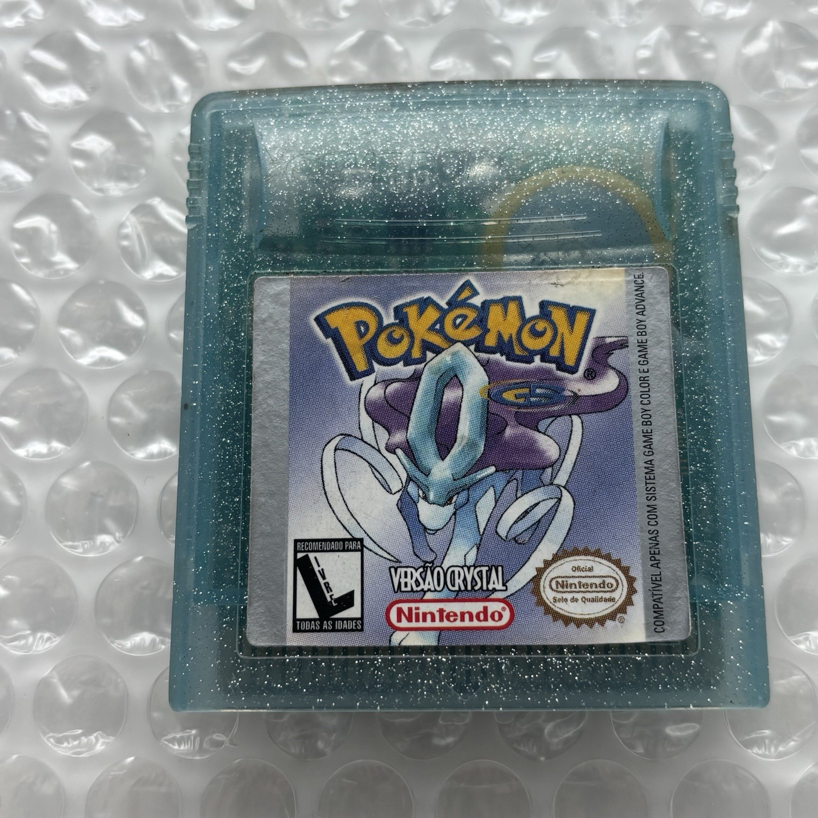 Nintendo Gameboy Color Pokemon Crystal Gradient Playtronic Brazil Variant Saves