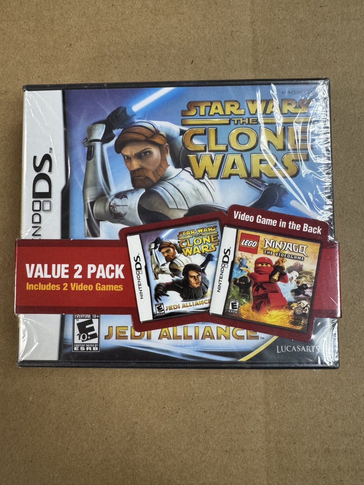 2 Pack Star Wars Jedi Alliance LEGO Ninjago Value Variant Nintendo DS New Sealed