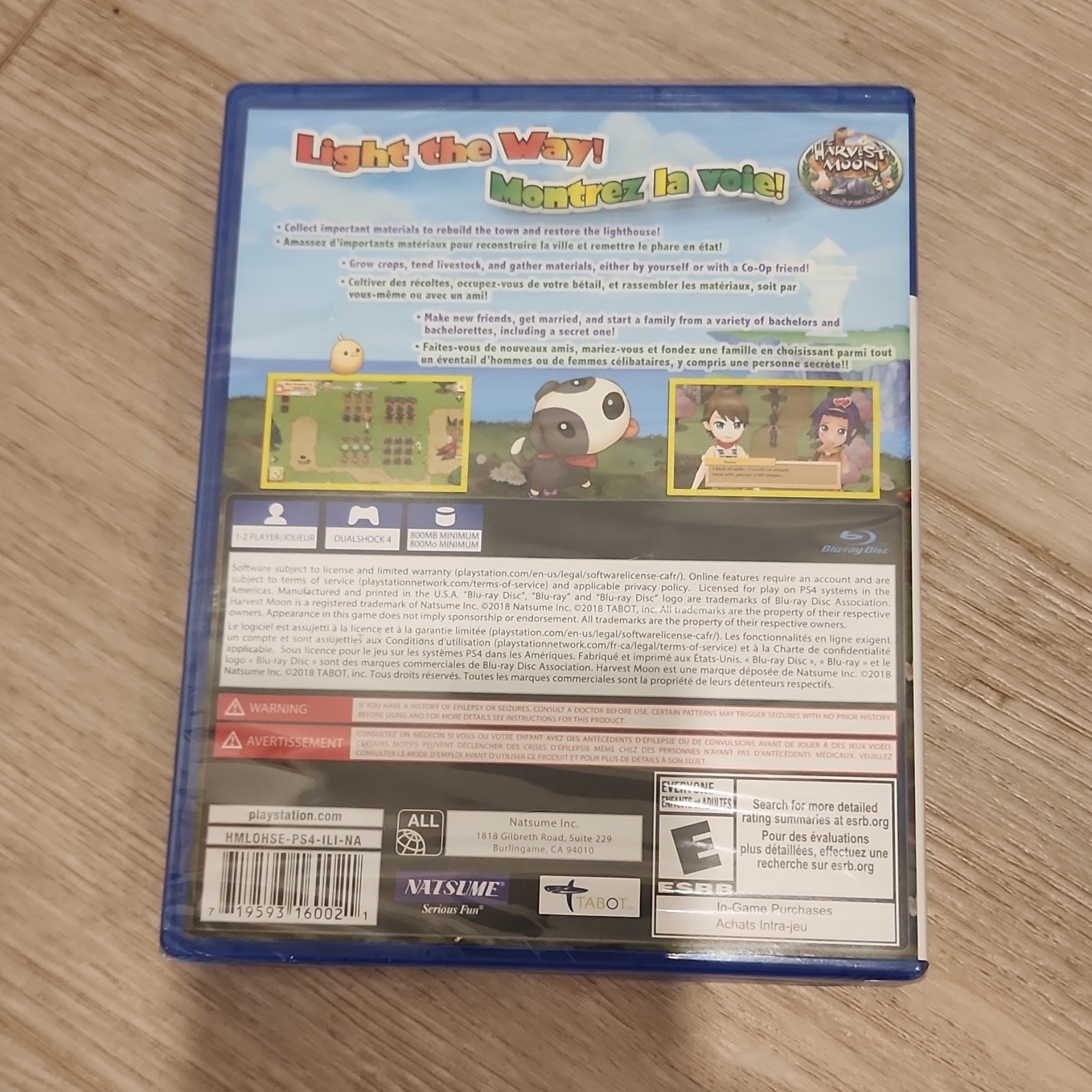 Natsume Harvest Moon: Light of Hope Special Edition PS4 Farming Sim E NTSC 2018