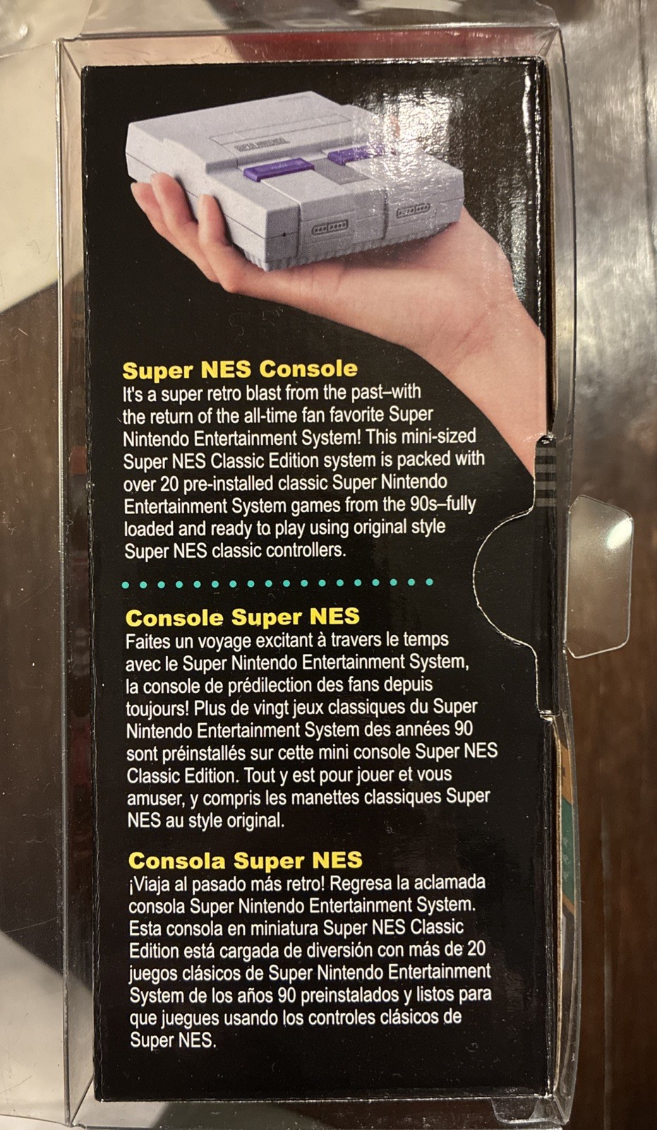 SNES Super Nintendo Classic Edition Mini Console BRAND NEW SEALED Box Protector