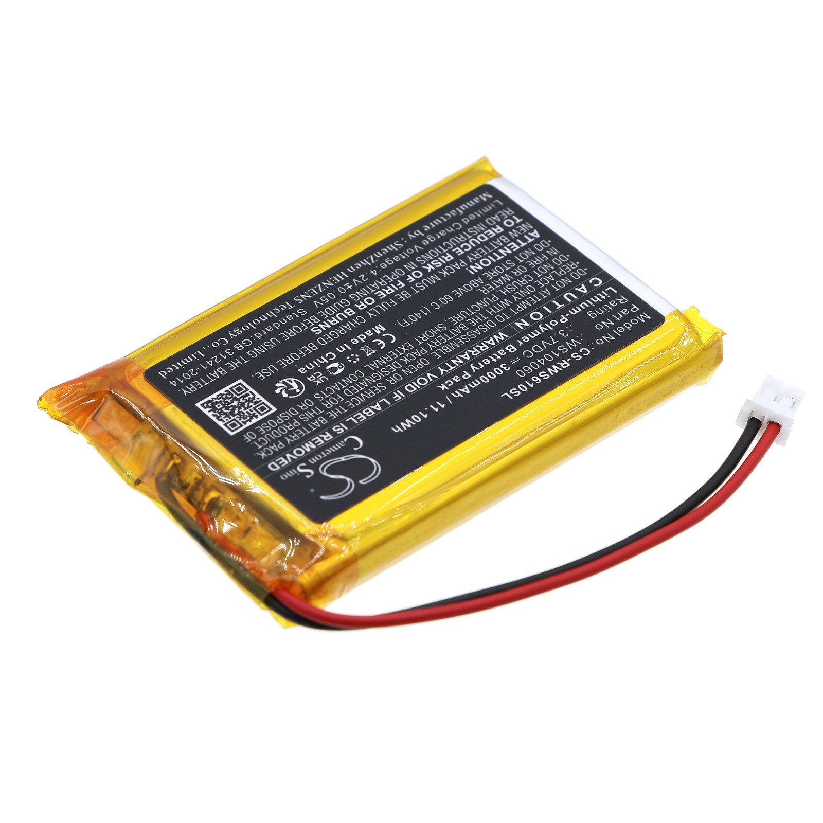BATTERIE 3000mAh Type WS104060 For Raspberry Pi Series, SW6106