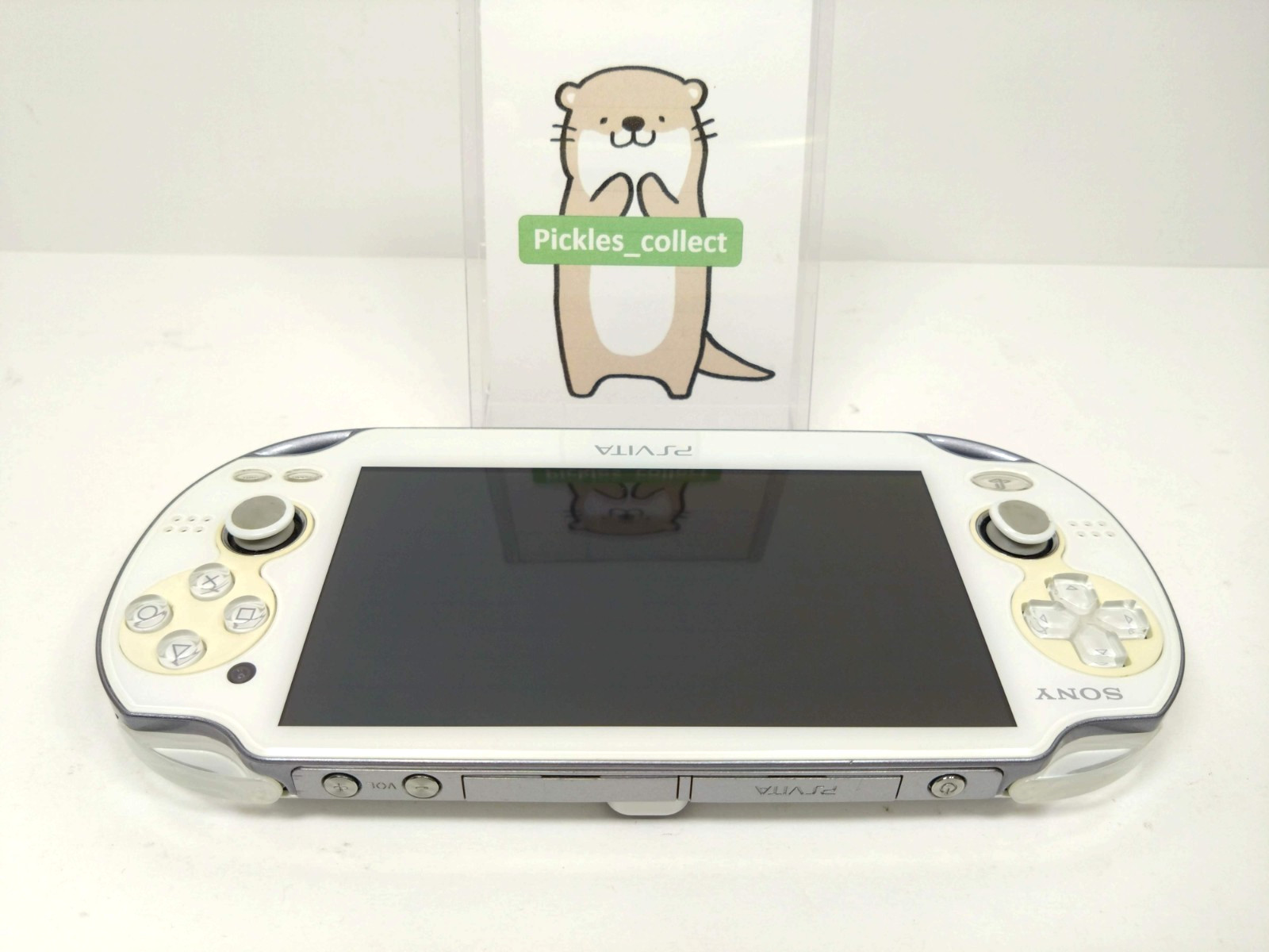 PS Vita Crystal White PCH-1100 Console only Wi-Fi PSV Tested Sony 0606B