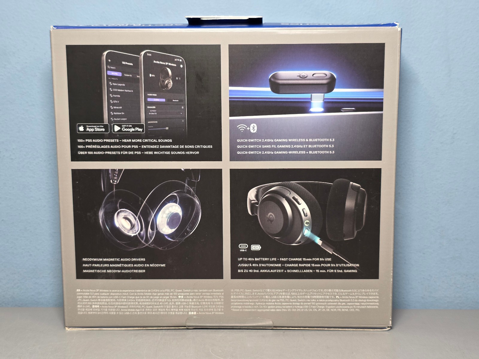 Steelseries Arctis Nova 3P Wireless Playstation Multi-Platform Headset Sealed