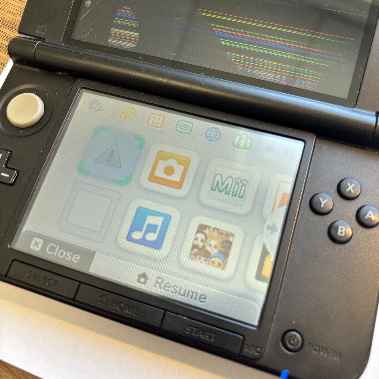 Nintendo 3DS XL Red Console SPR-001 Top Screen Repair 3 Game Bundle Tested Works