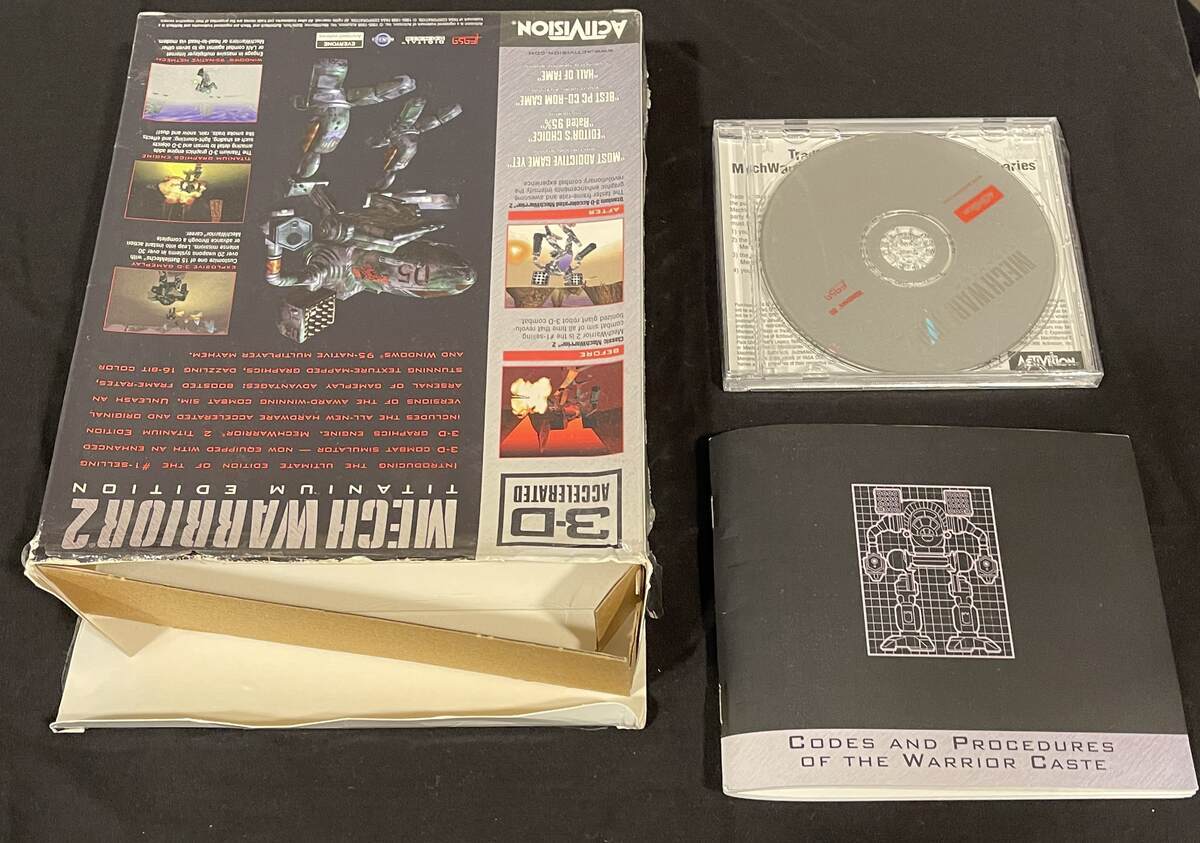 MECHWARRIOR 2 TITANIUM EDITION 3-D ACCERALTED SEALED GAME PC BATTLETECH
