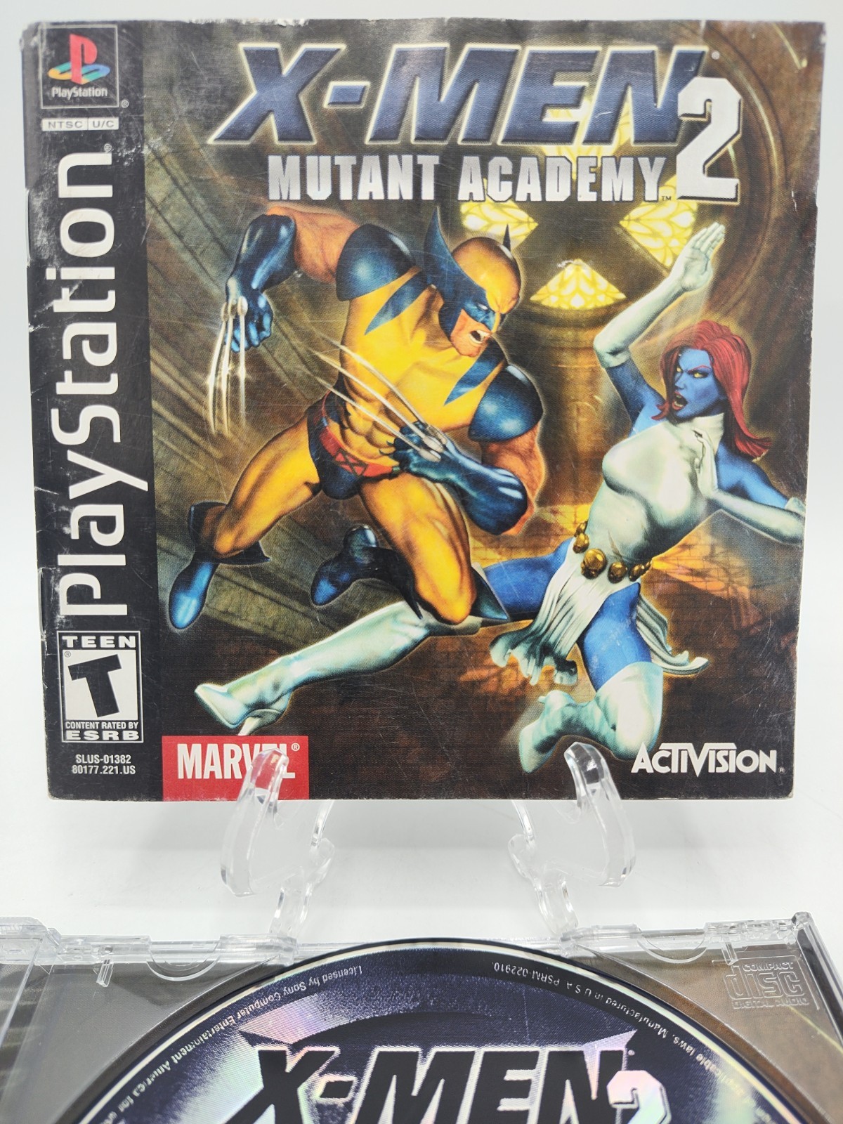 X-Men: Mutant Academy 2 (Sony PlayStation 1 PS1, 2001) CIB + Case Protector VGC