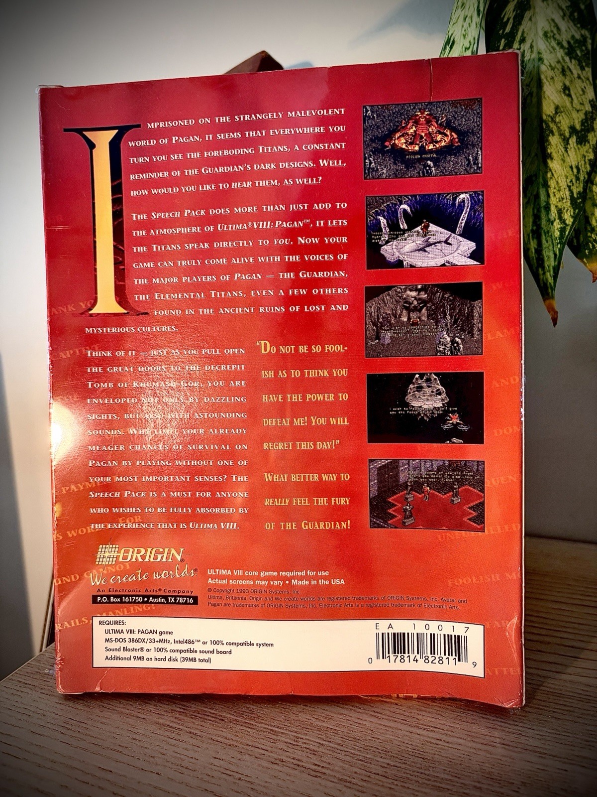 *SEALED & NEW* Ultima VIII: Pagan Speech Pack 3.5” PC Game (Origin, 1994)