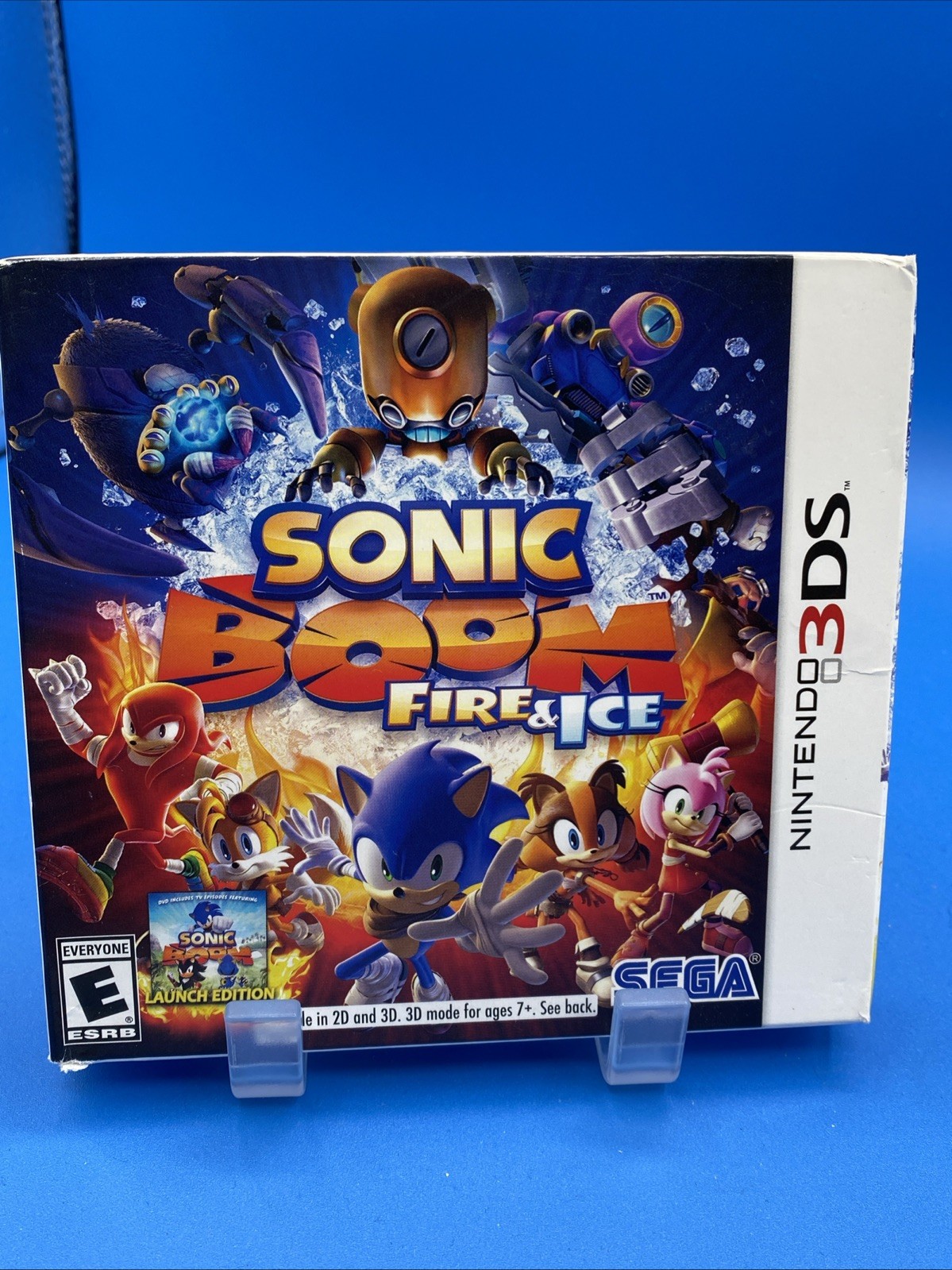 Sonic Boom: Fire & Ice (Nintendo 3DS, 2016) Complete. (WITH BONUS DVD) Tested