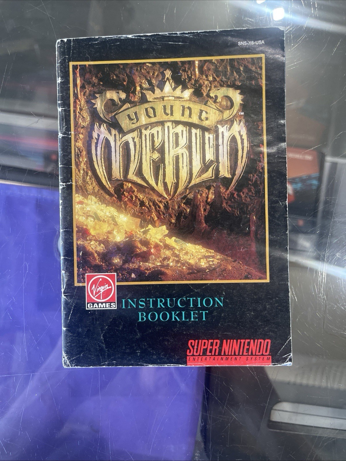 Young Merlin (SNES Nintendo Manual Only) Lots Of Wear See Photos Strategy Notes