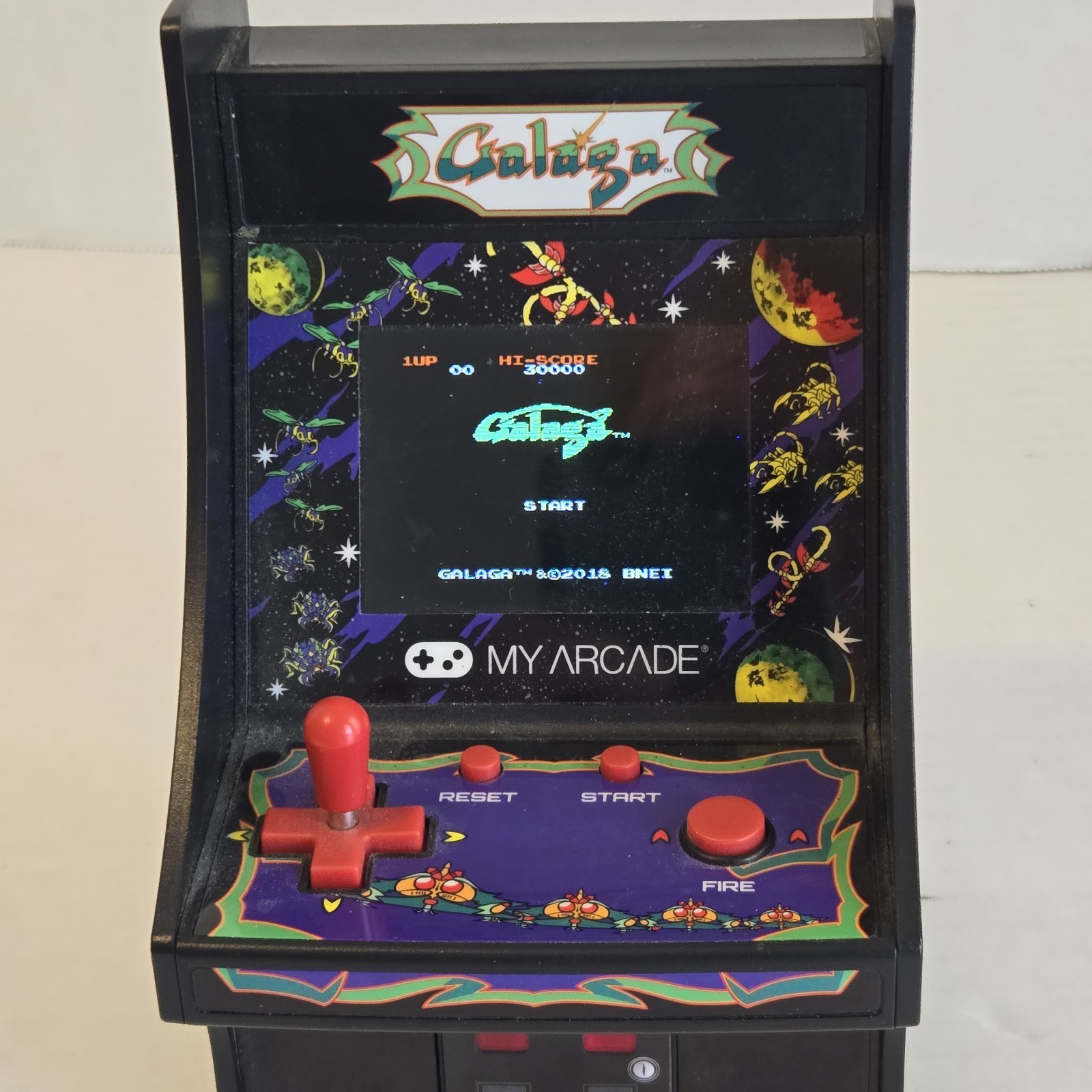 My Arcade Galaga Micro Player Mini Retro Arcade Machine Bandai Namco Tabletop