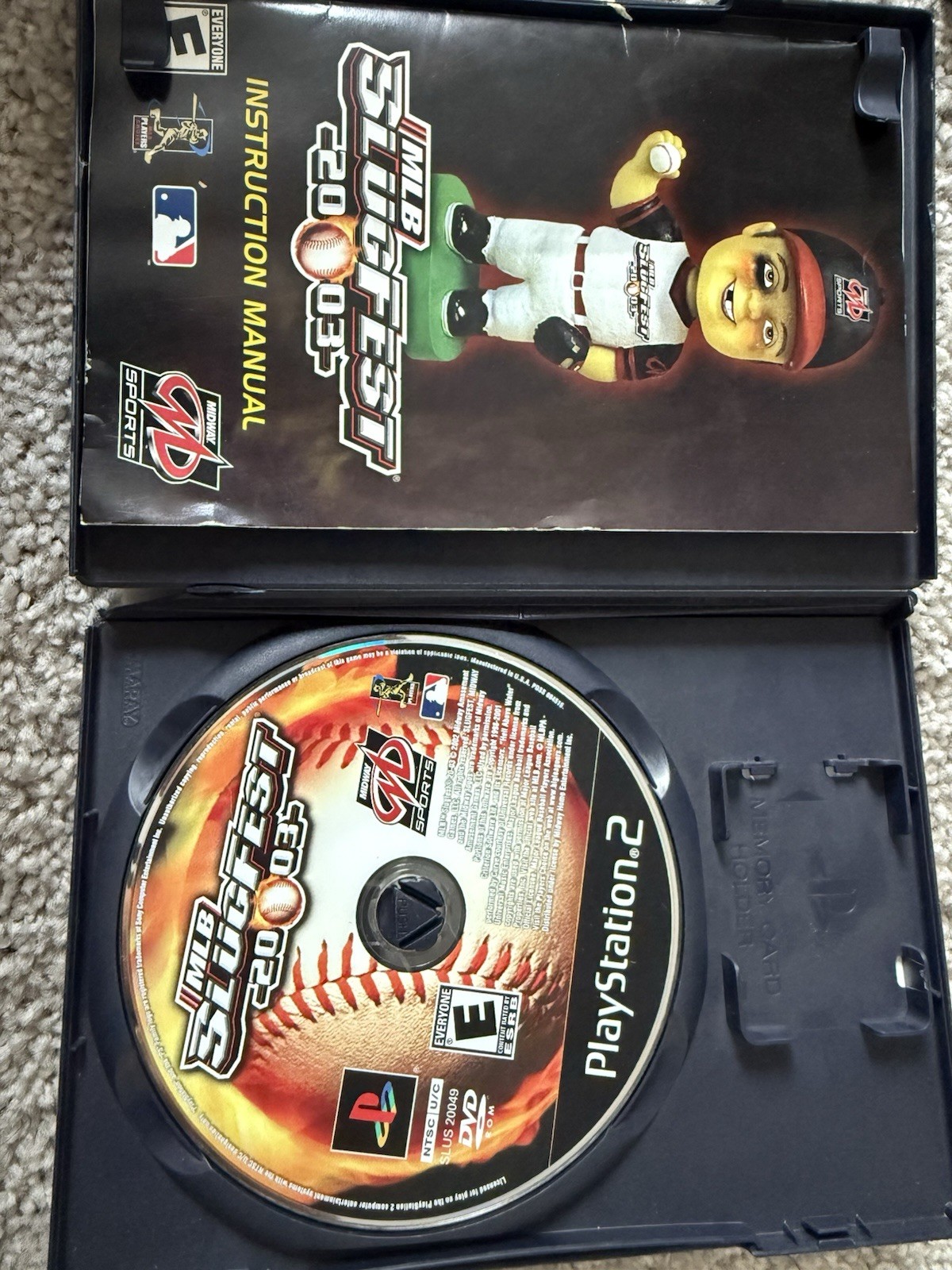 Midway MLB SlugFest 20-03 PS2 w/ Manual E NTSC-U/C (US/CA) 2003