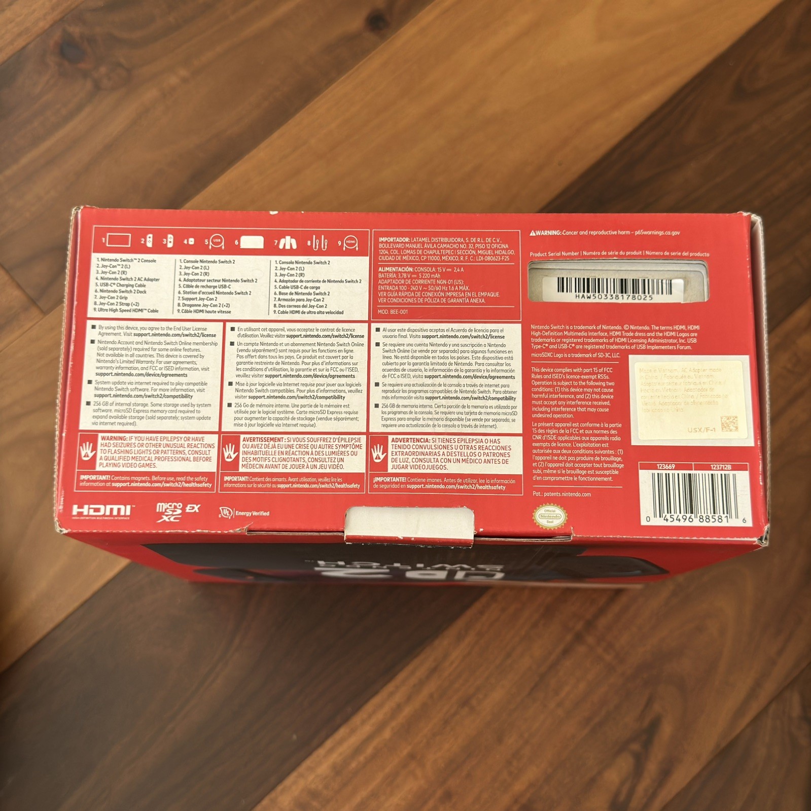 Nintendo Switch 2 Console Box Only, (NO CONSOLE)
