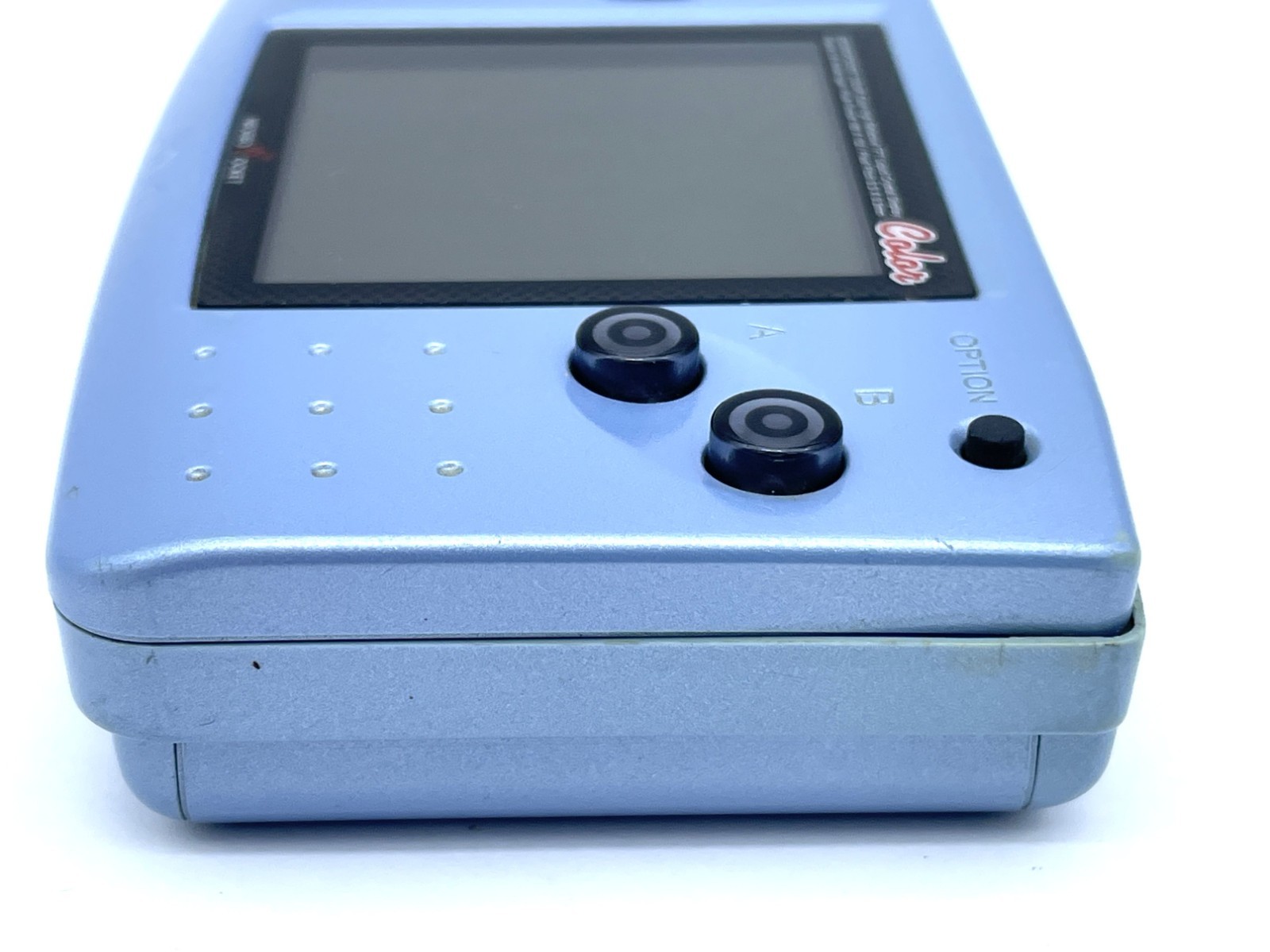 Neo Geo Pocket Color Console Platinum Blue SNK Tested Good condition