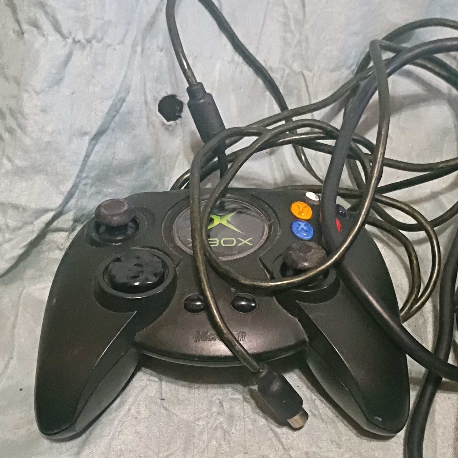 Microsoft Xbox Console Black 2002 Blu-Ray Compatible 2 Controllers Buffy Game