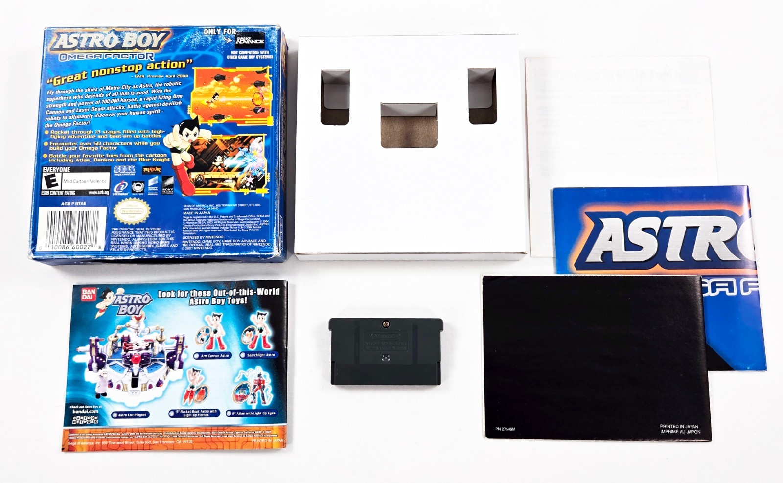 ASTRO BOY OMEGA FACTOR COMPLETE CIB 2004 Authentic Nintendo Game Boy Advance GBA