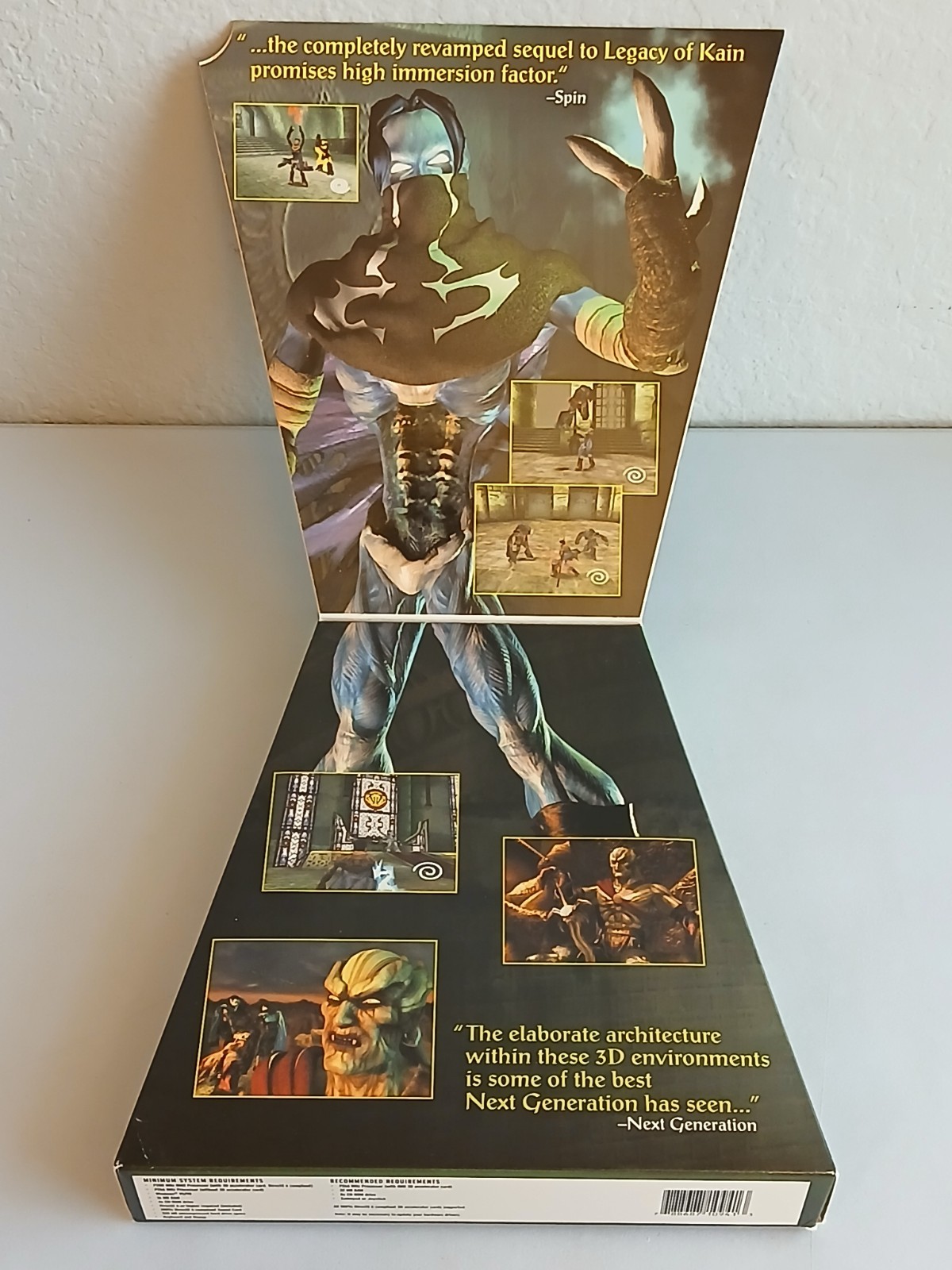 EIDOS Legacy of Kain Soul Reaver 1999 PC Game CD-ROM Trapezoid Big Box Complete