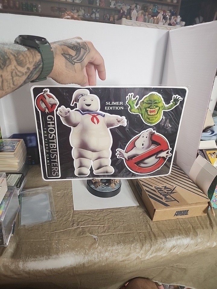 Ghostbusters Puffy Stickers Promo Sheet The Video Game 2009 Slimer Stay Puft NEW