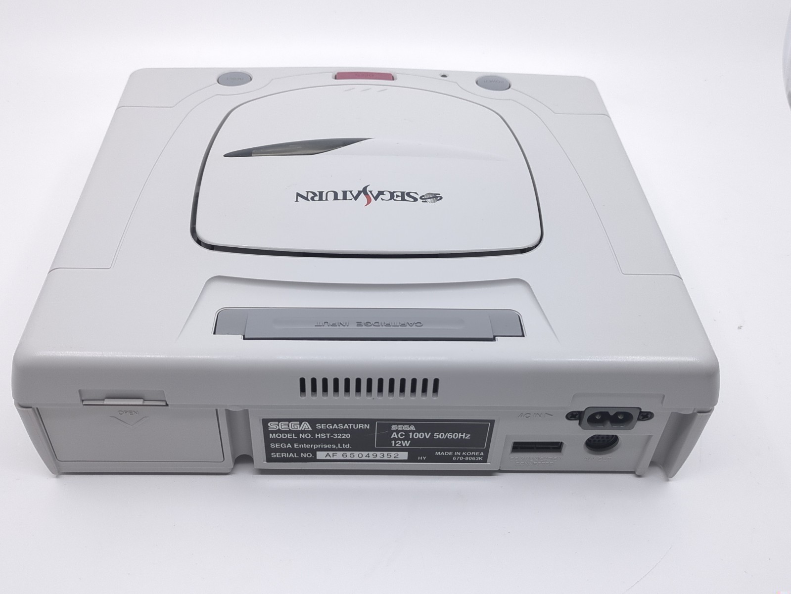 Sega Saturn White Console HST-3220 Boxed NTSC-J Japan Tested w/ Controller