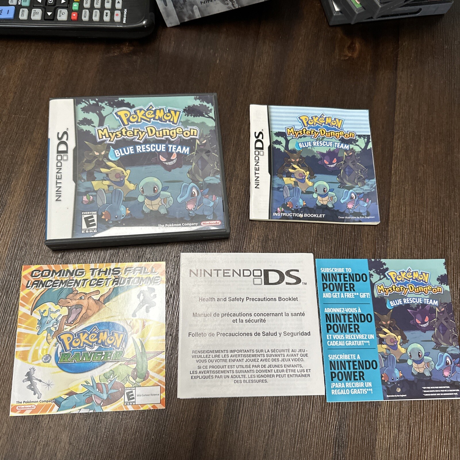Authentic Pokemon Nintendo DS Case With Manuals – No Game.