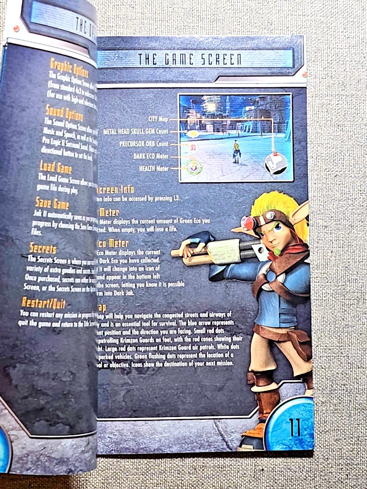 Jak II 2 Instruction Manual Only – PlayStation 2