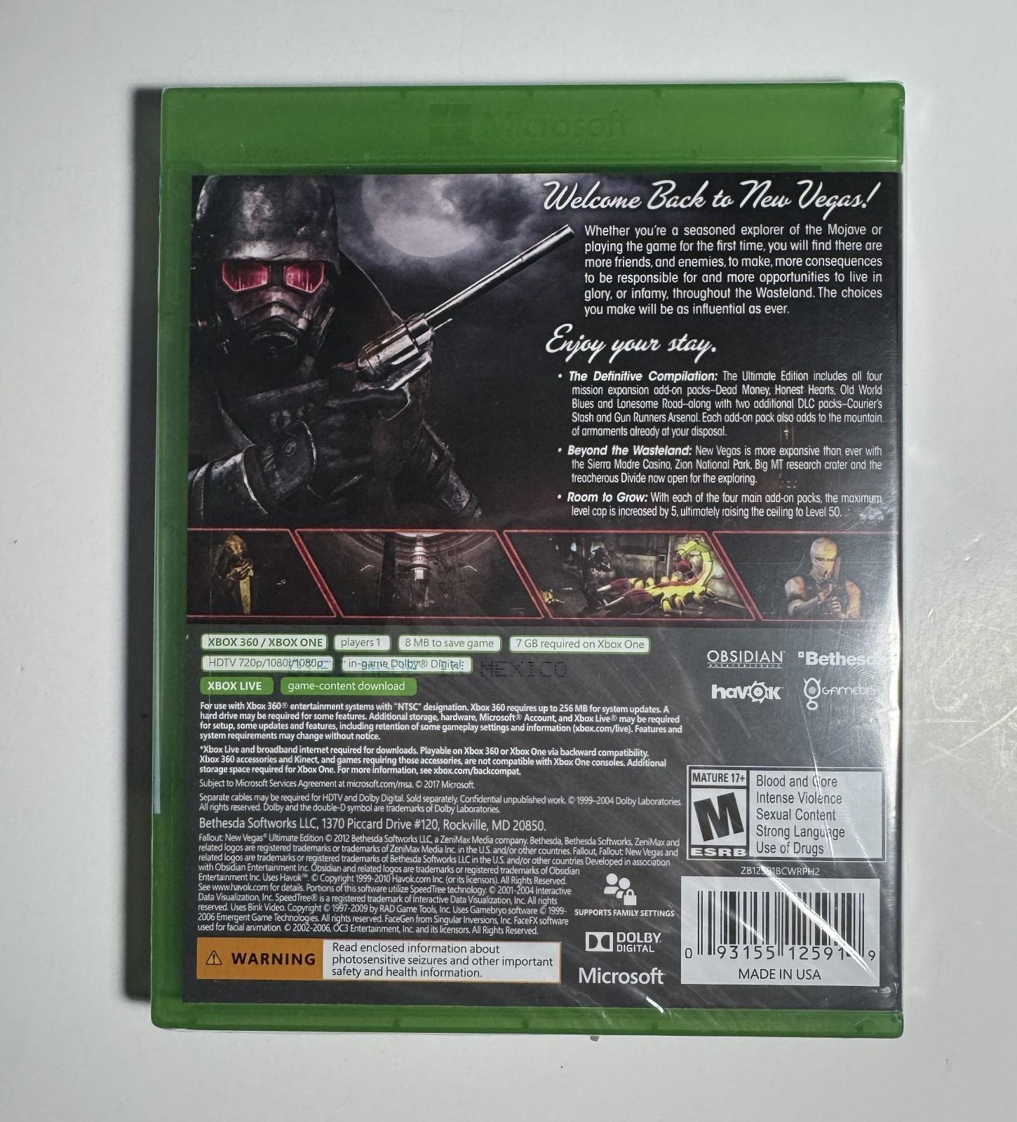 Fallout New Vegas: Ultimate Edition – Xbox One & Xbox 360 – New & Sealed