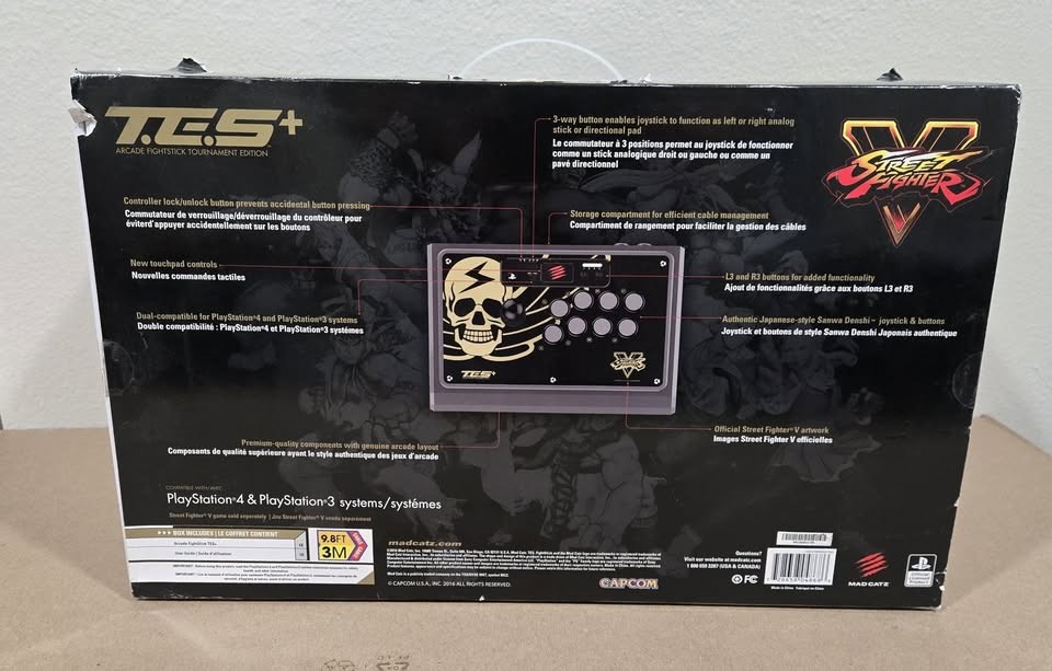 MAD CATZ Street Fighter V 5 T.E.S+ Arcade Fight Stick PS3 PS4 PC -CUSTOMIZED-