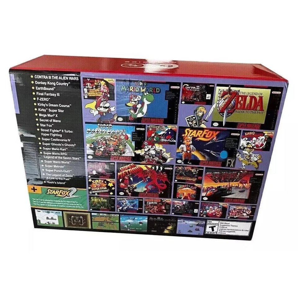 Super Classic Mini Entertainment System SNES Included 21 Games 1SET 1:1clone