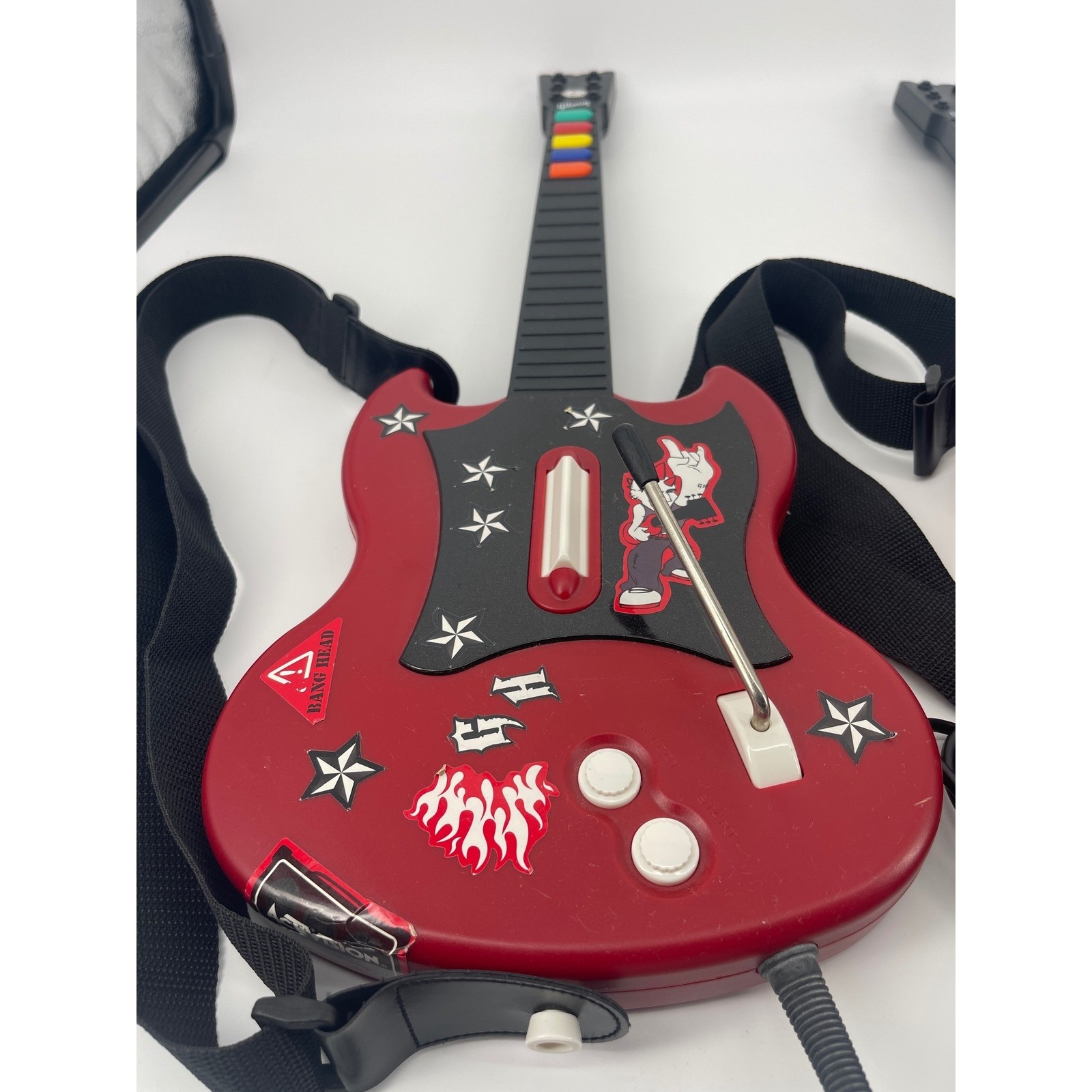 RedOctane Guitar Hero SG Controller PS2 Red Good Lot of 3 Wired Gibson Style