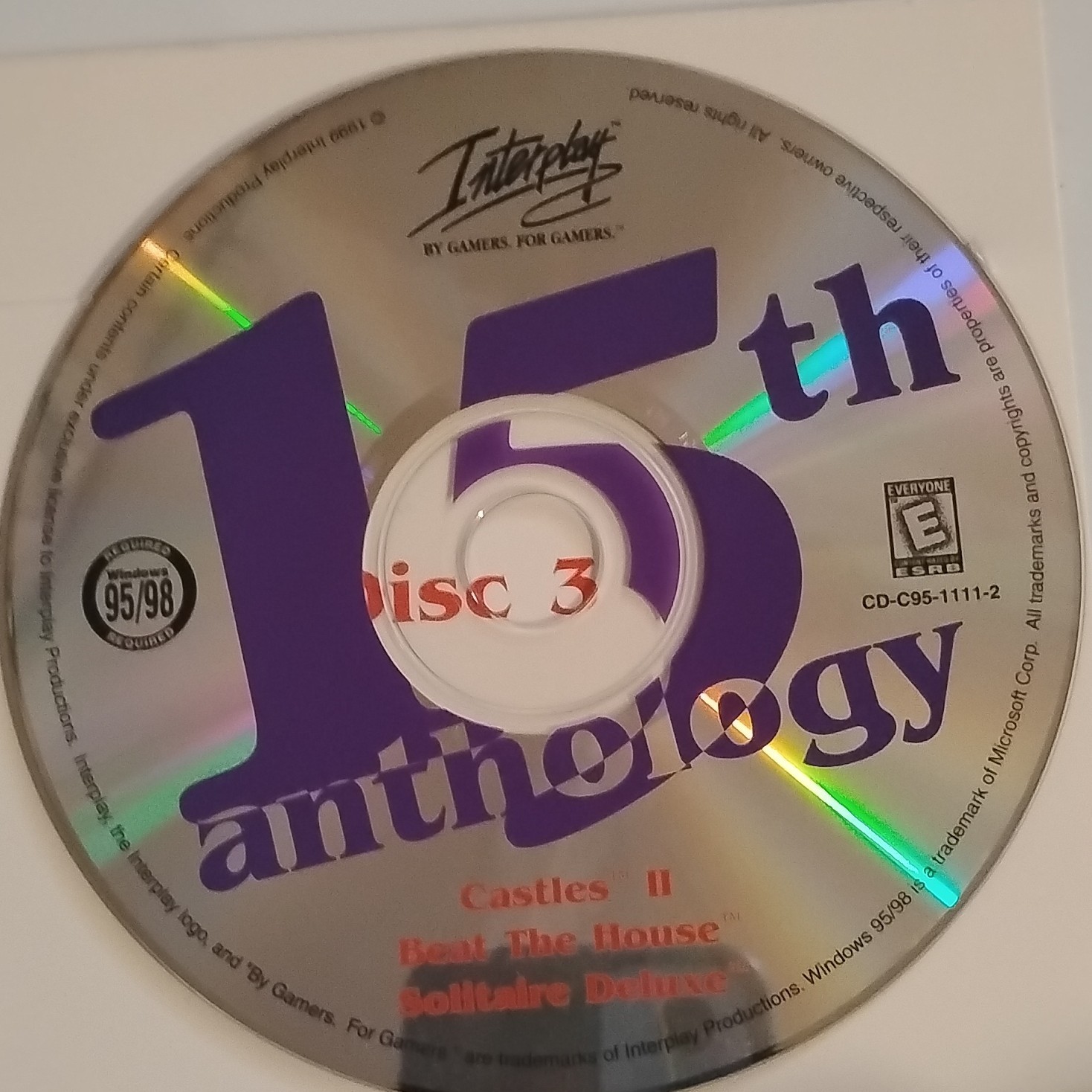 Interplay Productions 15th Anniversary Anthology Compilation (PC, 1999, M/T/E)