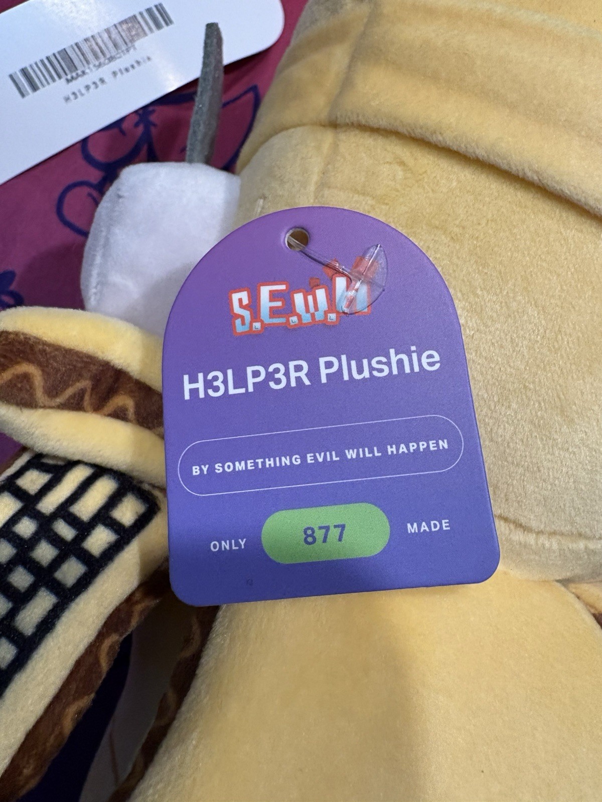 Makeship H3LP3R Plush S.E.W.H Something Evil Will Happen Game Limited Edition