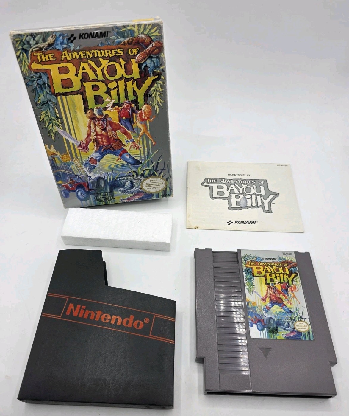 Adventures of Bayou Billy Nintendo NES 1989 CIB w/Manual Tested Oval Seal
