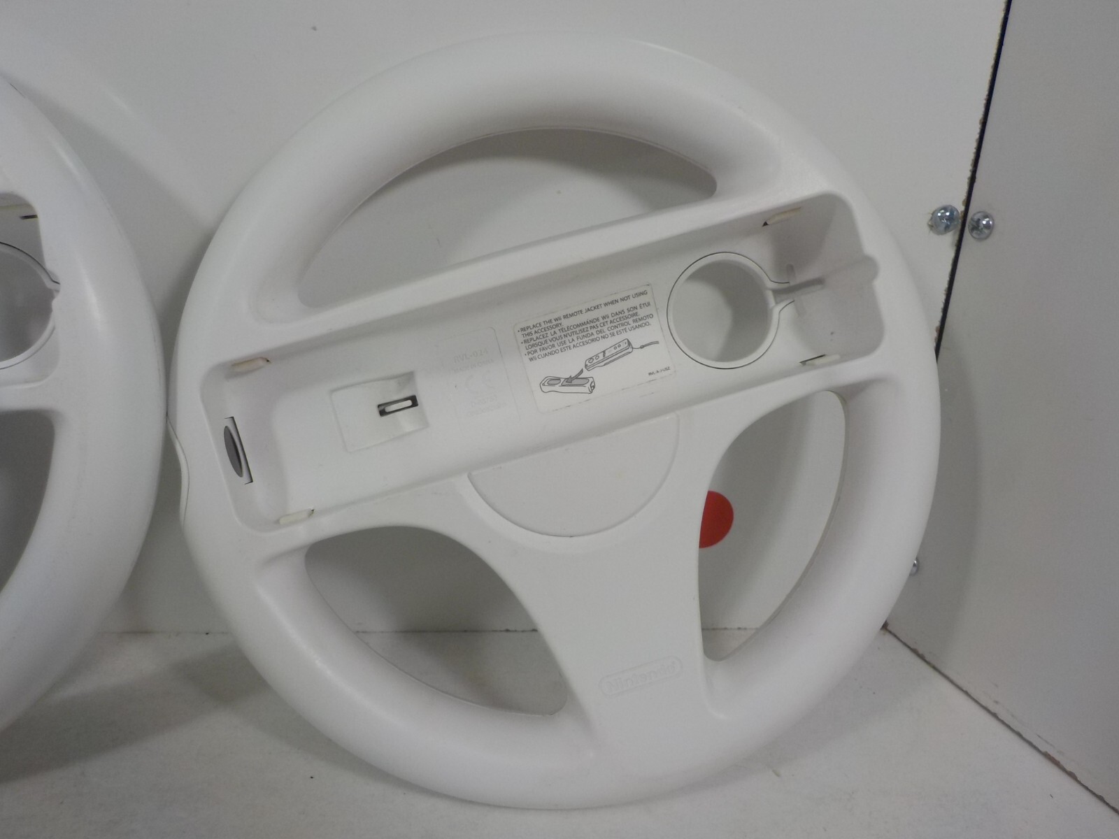 N A129 3pcs Mario Kart Racing Steering Wheel Nintendo Wii Remote Game Controler