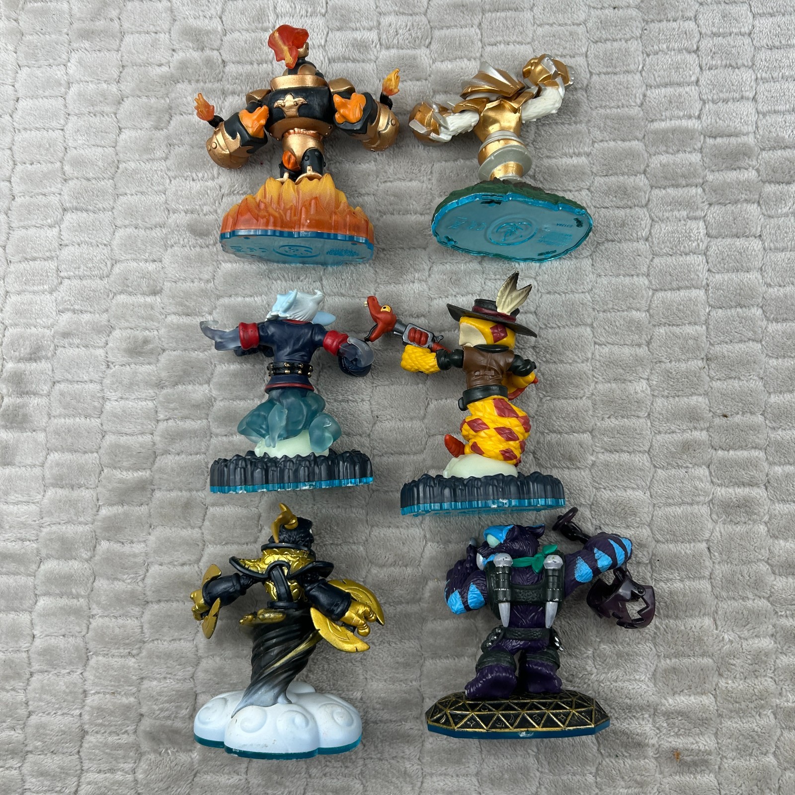 Skylanders Swap Force Lot Of 6 Blast Zone Grilla Drilla Night Shift Rattle Snake