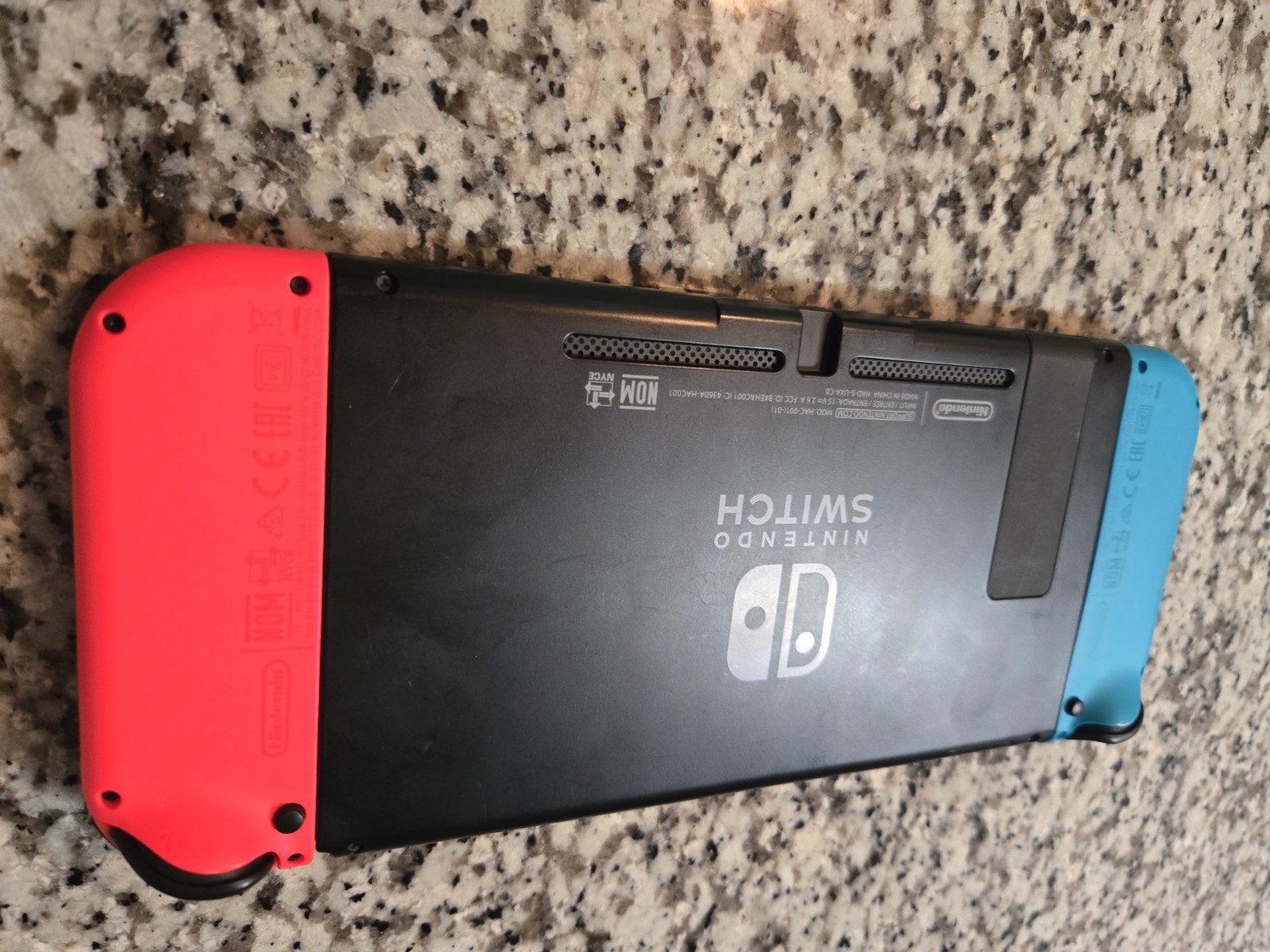 Nintendo Switch Console Handheld System w/ Neon Red & Blue Joy-Con, CLEAN