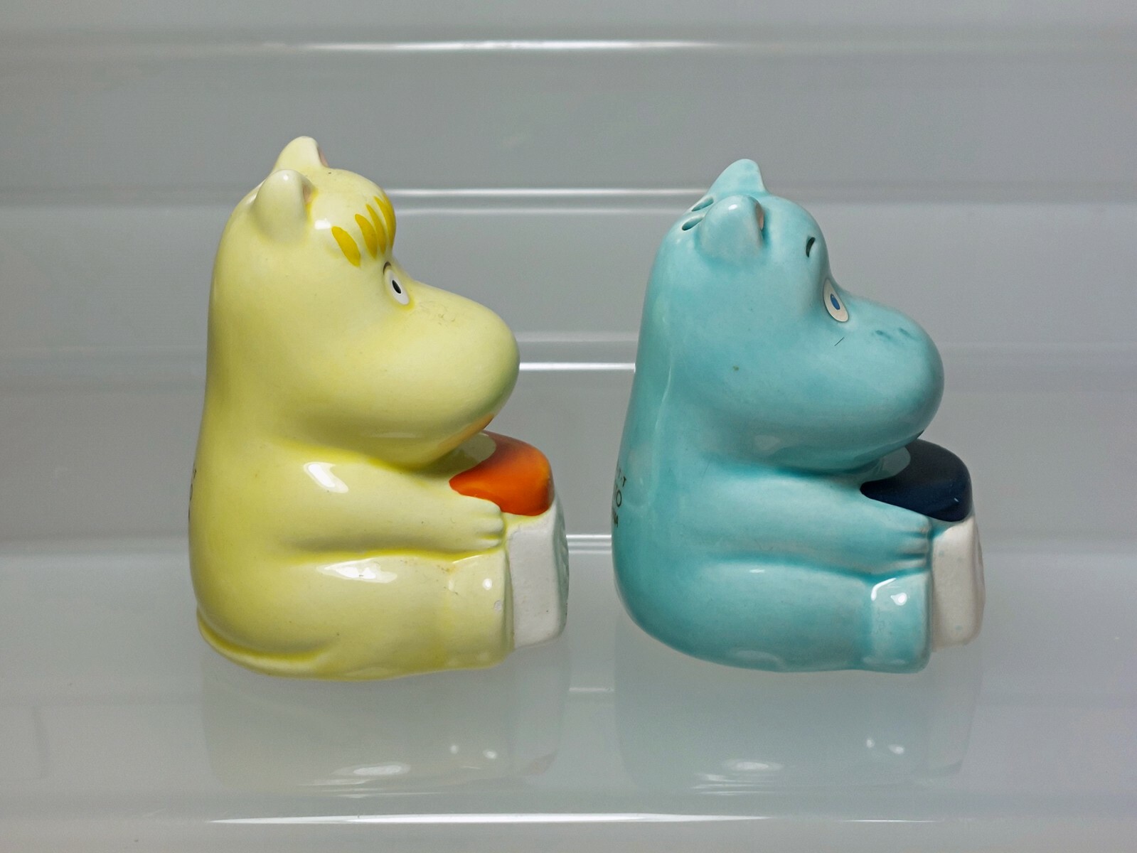 Snorkmaiden Moomin Salt and Pepper Shakers Figure Banpresto 1990 Japan 2.3-2.4in