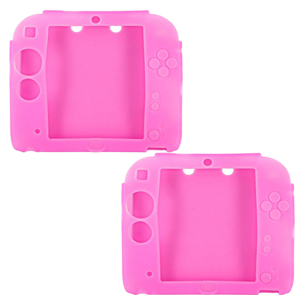 1/2pcs Protective Soft Silicone Rubber Gel Skin Case Cover Skin for Nintendo 2DS