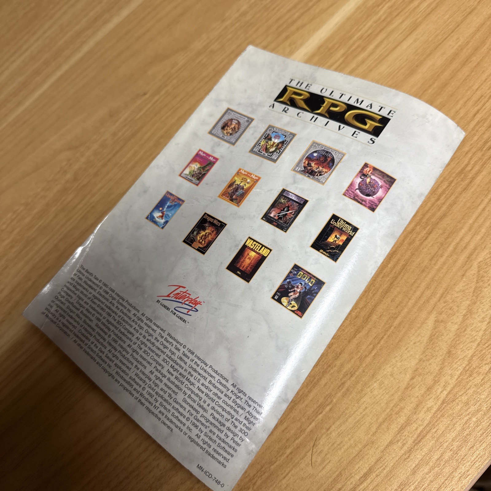 The Ultimate RPG Archives (Interplay) – – PC CD-ROM Might And Magic, Wizardry ++