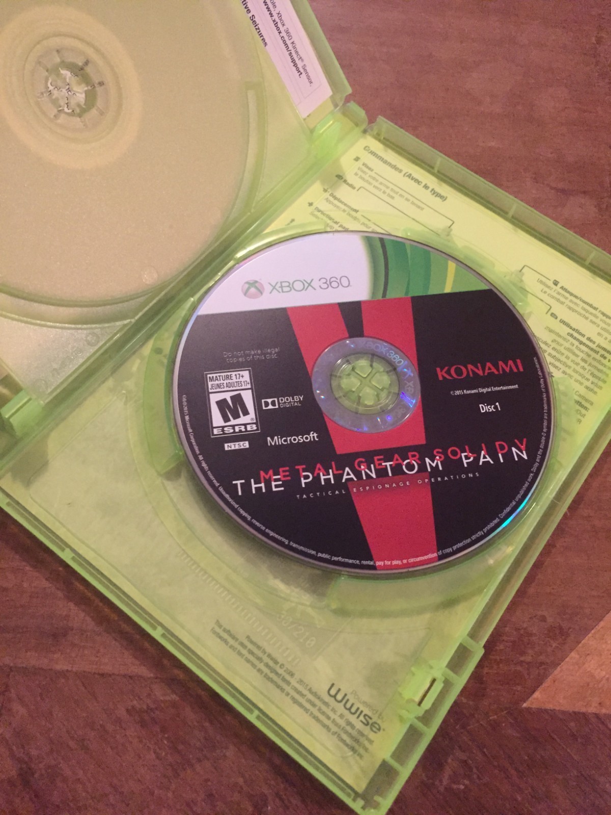 Xbox 360 Metal Gear Solid V: The Phantom Pain 2015