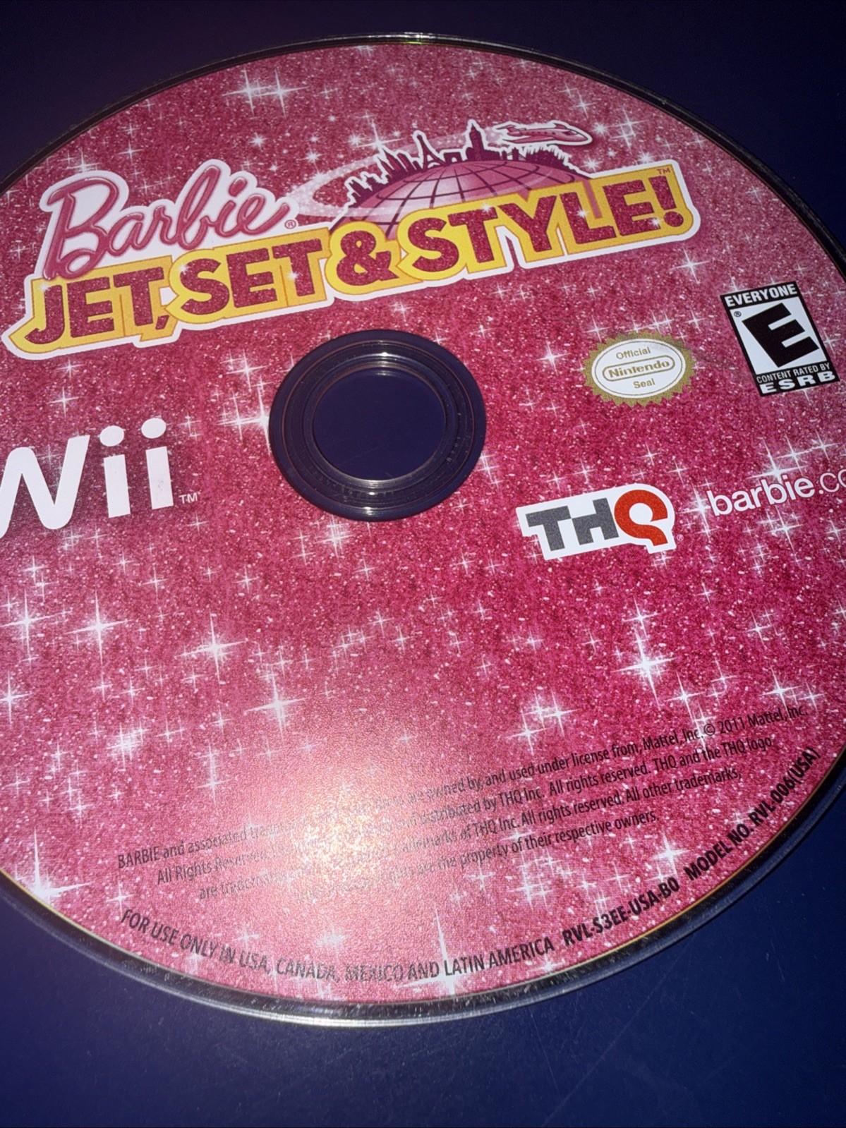 Barbie: Jet, Set & Style (Nintendo Wii, 2011) Working Game Only